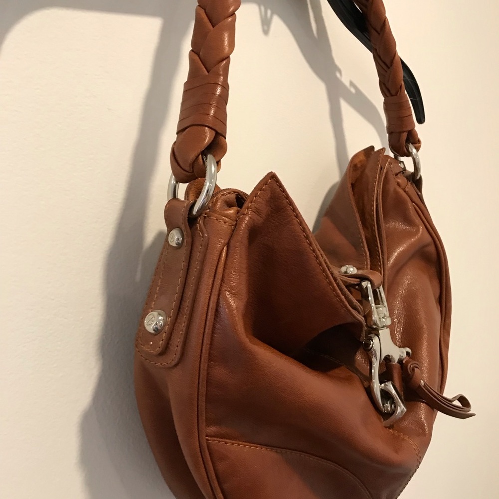 Francisco Bianca leather hobo
